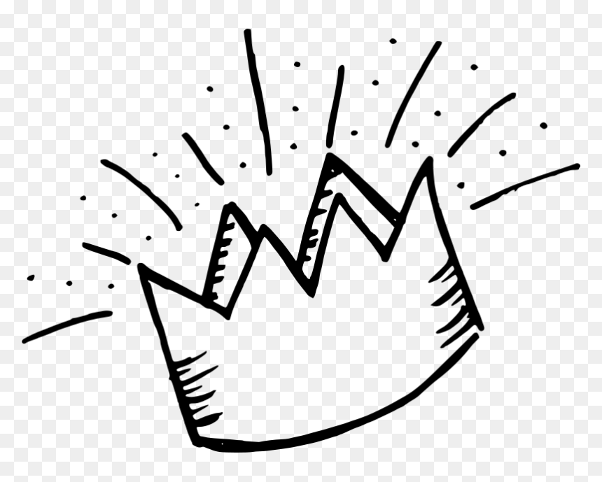 Doodle Crown Png, Transparent Png - coroa rainha png