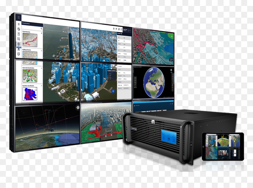 Led-backlit Lcd Display, HD Png Download - video wall png