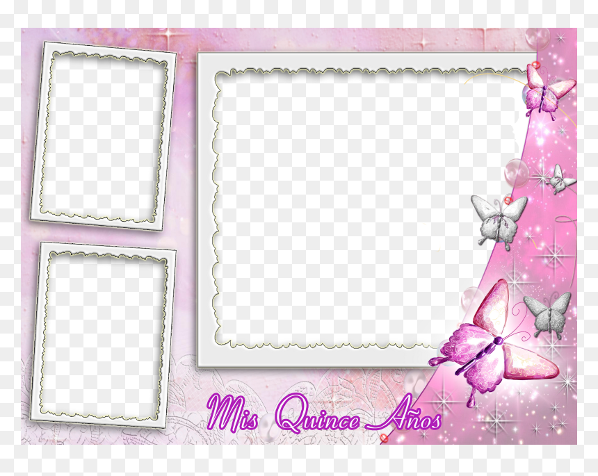 Marcos Para Fotos En Psd, HD Png Download - mis quince años letras png