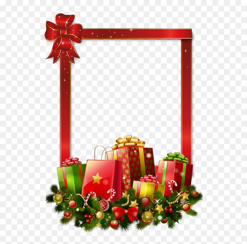 Merry Christmas Gift Png, Transparent Png - marcos navidad png
