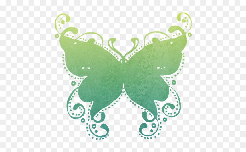 Mariposa Color Verde Menta, HD Png Download - mariposa vector png
