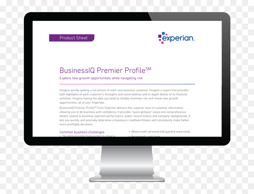Relatório De Performance Profitchart, HD Png Download - experian png