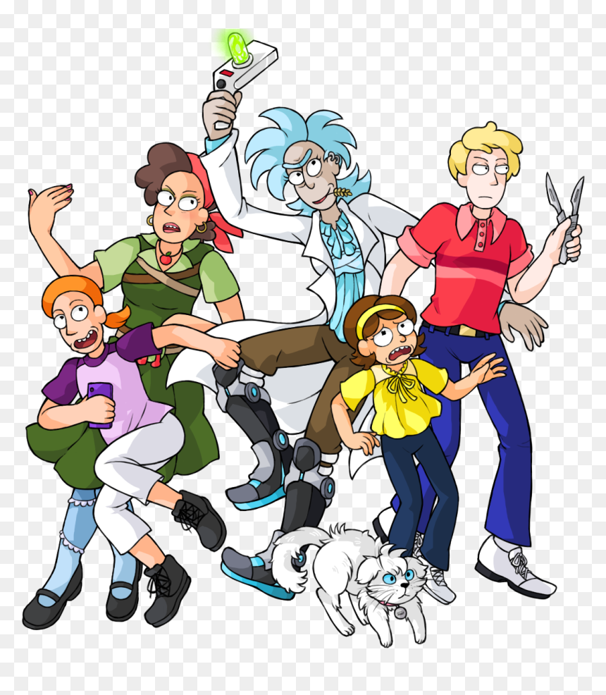 Genderbent Rick And Morty, HD Png Download - rick and morty jerry png