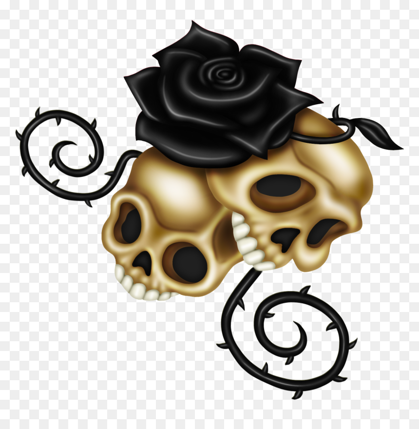 Illustration, HD Png Download - girly skull png