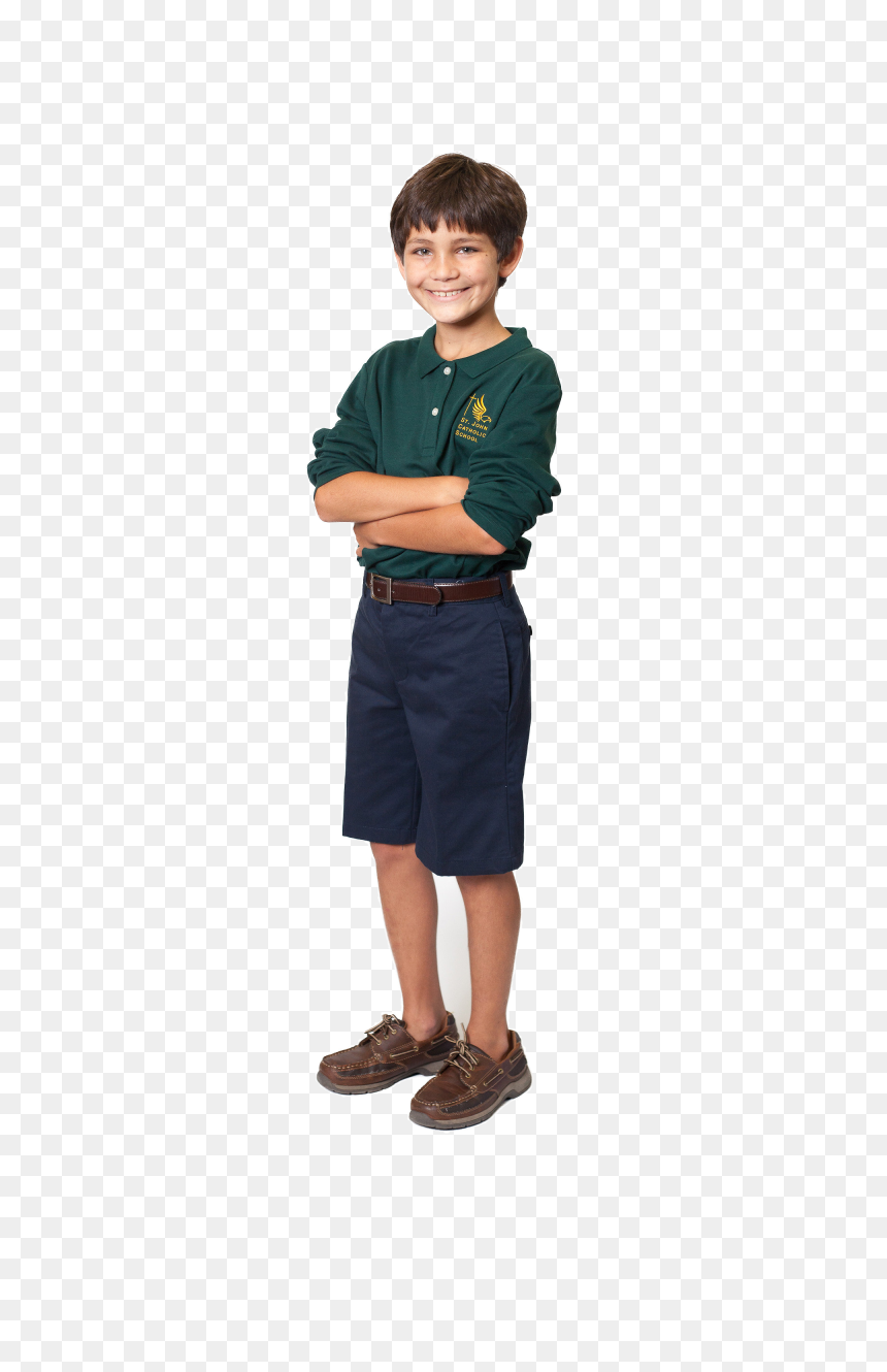 Standing, HD Png Download - school boy png