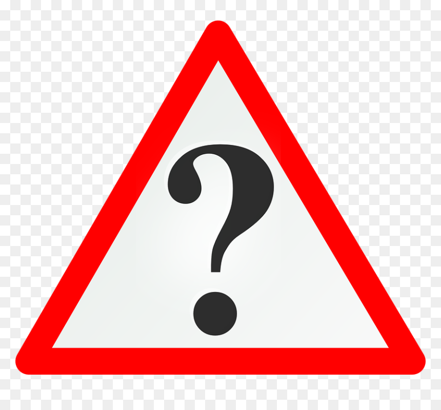 Warning Triangle Transparent Png, Png Download - question mark png