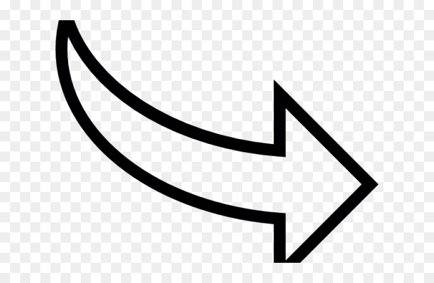 Bending Arrow With Transparent Background, HD Png Download - arrow png