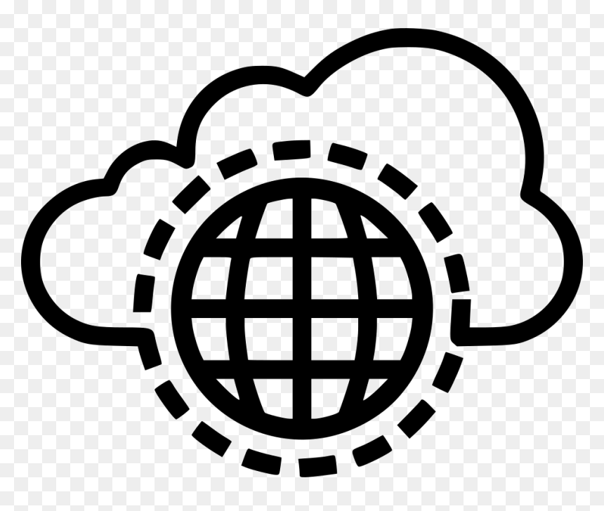Browser Icon Black And White, HD Png Download - cloud png