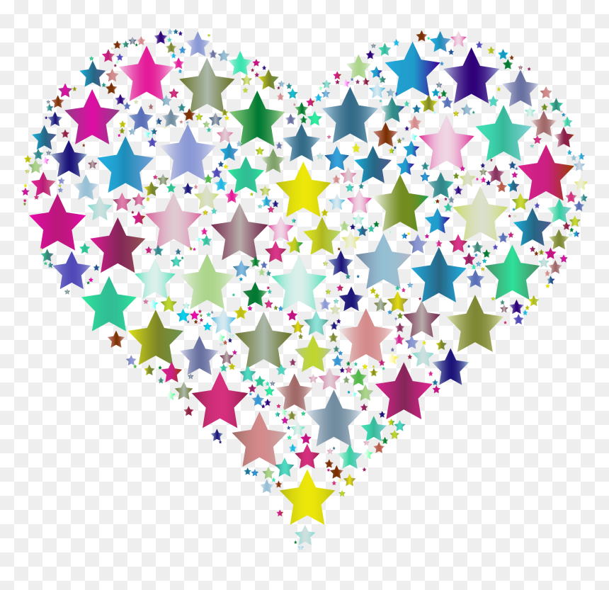 Black Stars And Hearts, HD Png Download - stars png