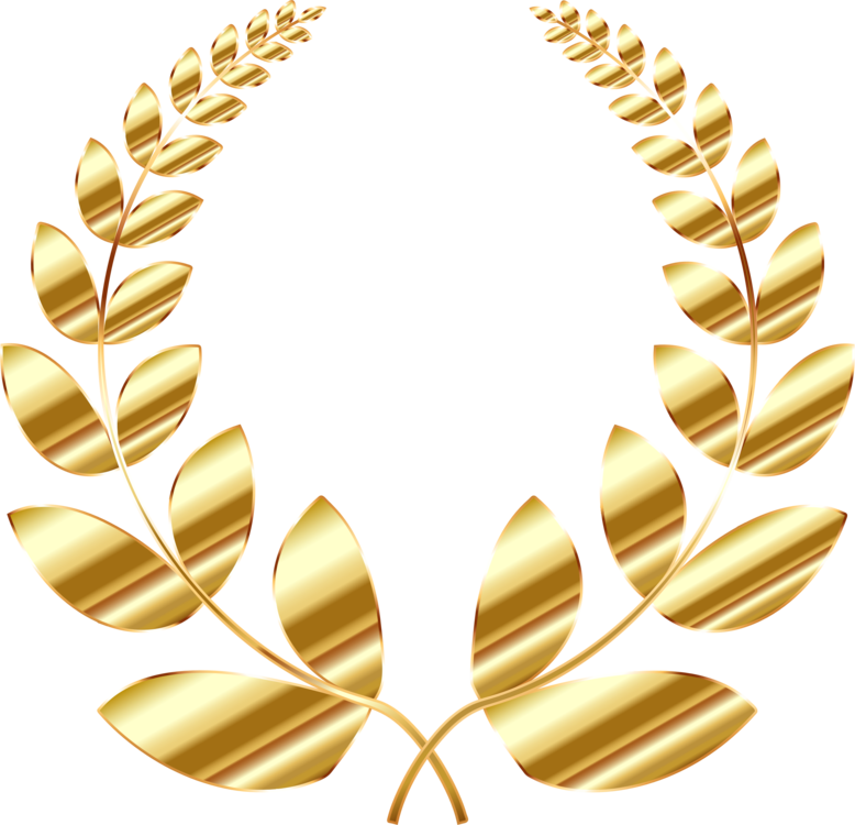Download Golden Laurel Wreath Transparent, HD Png Download - vhv