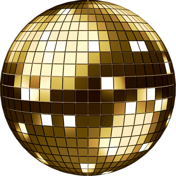 Download Transparent Gold Ball Png - Transparent Background Disco Ball ...