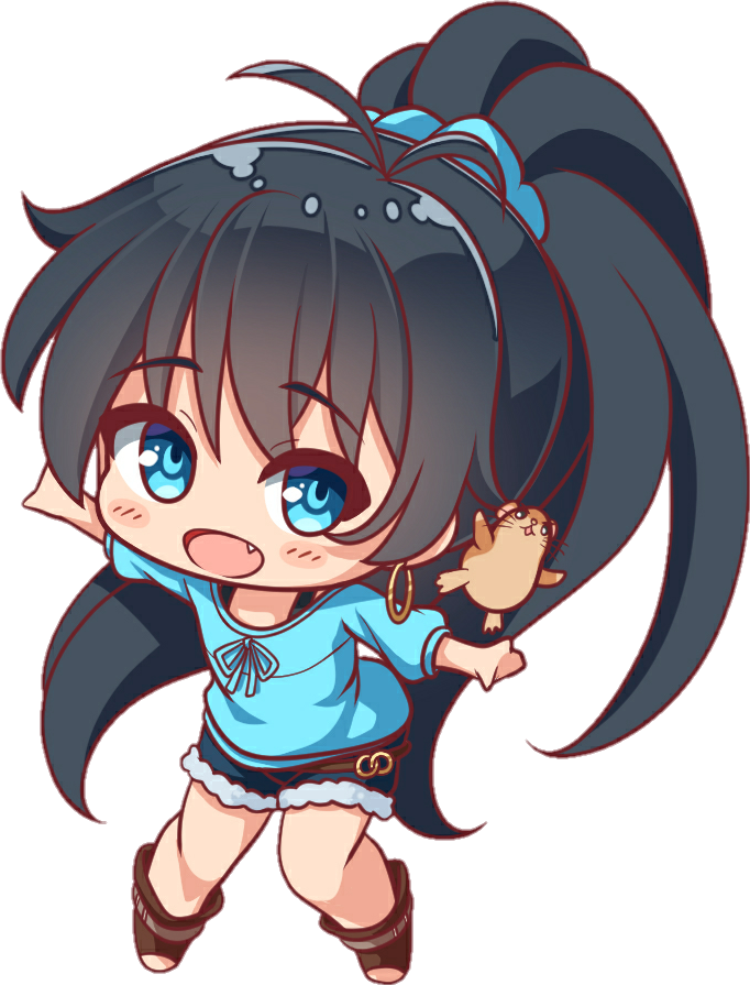 Download Kawaii Cute Chibi Girl, HD Png Download - vhv