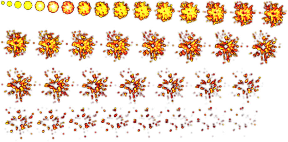 Download Royalty Free Game Art - Sprite Explosion Pixel Art, HD Png ...