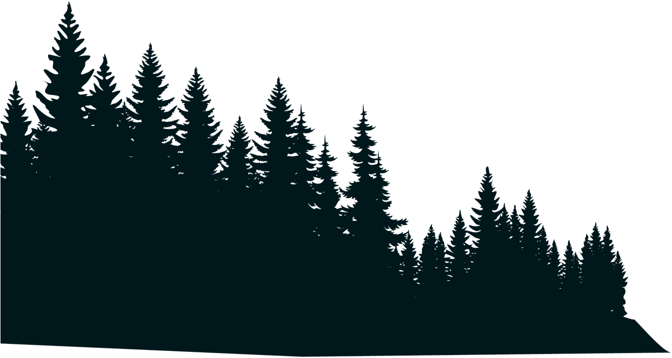 Download Forest Design Black And White, HD Png Download - vhv