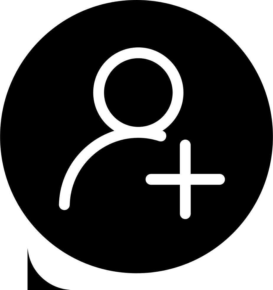 Download Friends Icon , Png Download - Add Friend Black Icon ...