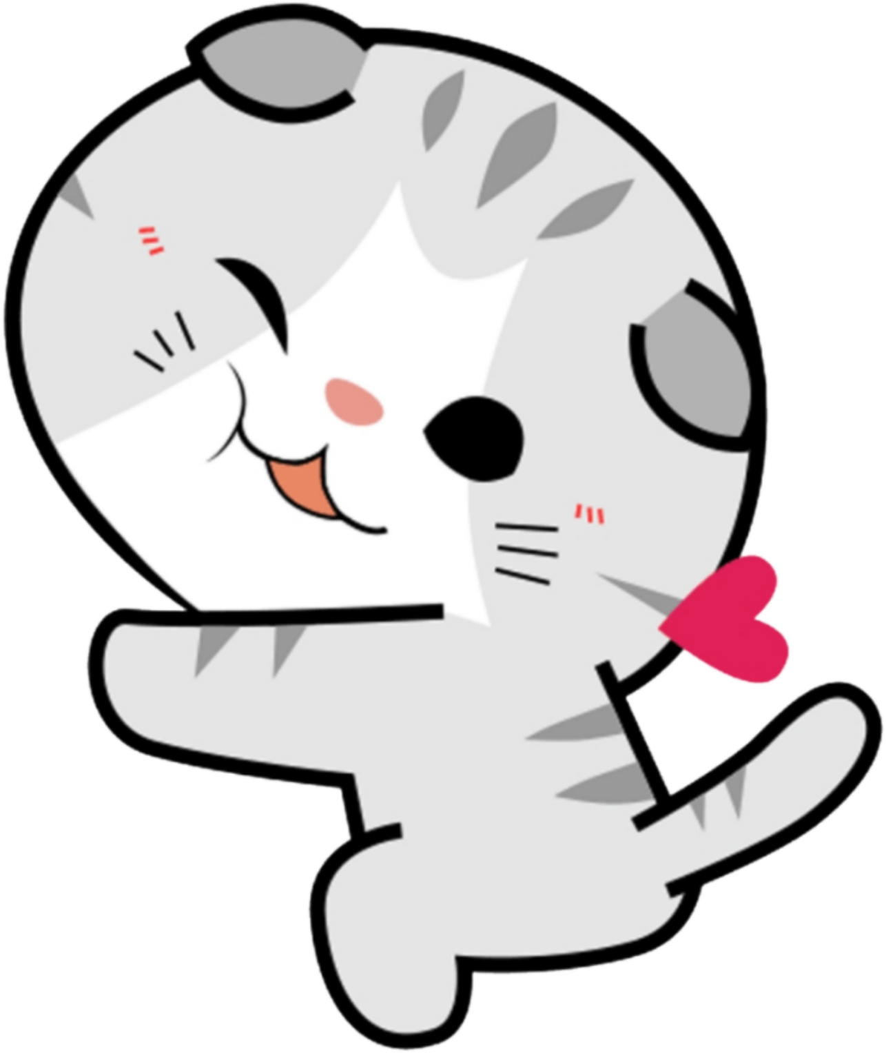 Download Pet Animal Cat Gato Chibi Kawaii Cute Sonrojo Blush - Kawaii ...