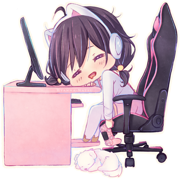 Download Anime Gamer Girl Png - Gamer Gaming Girl Anime, Transparent ...